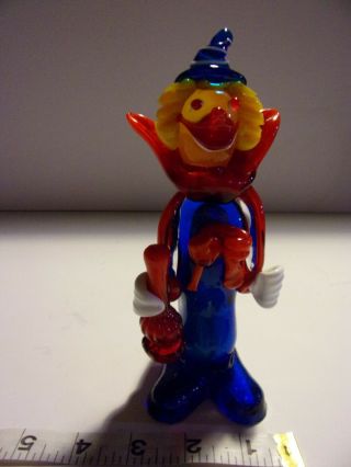 Vintage Murano - Art Glass - Hand Made - Blown Clown Awesome Look