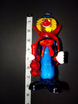 Vintage Murano - Art Glass - Hand Made - Blown Clown AWESOME LOOK 3