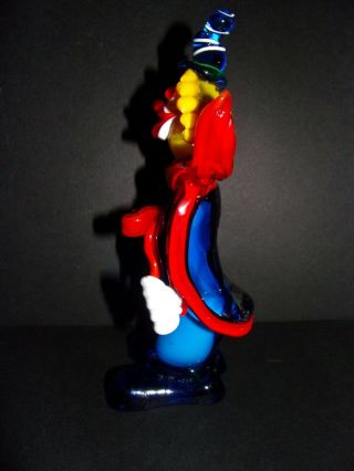 Vintage Murano - Art Glass - Hand Made - Blown Clown AWESOME LOOK 6