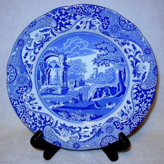 Vintage Blue Spode Salad Plates As Seen On Downton Abby