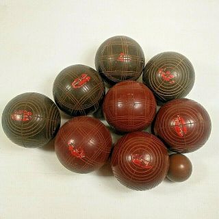 vintage sport craft Bocce ball set complete with pallino ball  KG 2