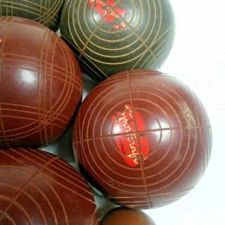 vintage sport craft Bocce ball set complete with pallino ball  KG 3