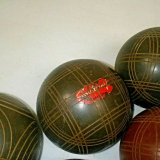 vintage sport craft Bocce ball set complete with pallino ball  KG 5