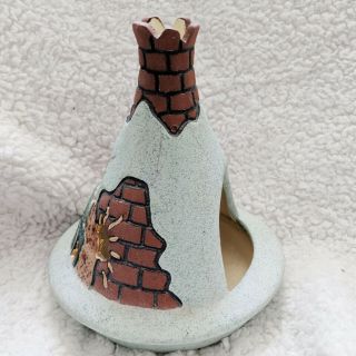 Vintage Pueblo Candle Votive Holder Southwest Decor Ceramic Mexican Pottery 3