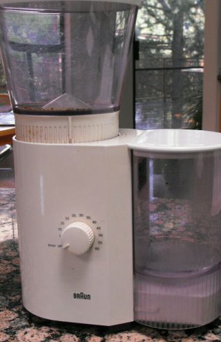 Vintage Braun Kmm30 Coffee/espresso Mill,  White,  One Of The Best Grinders Made