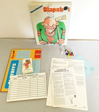 Vintage 1982 Sports Illustrated Slapshot Board Game 100 Complete Vg