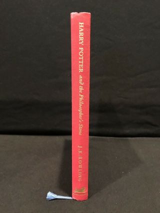 Deluxe 1st Edition,  7th Print,  UK Harry Potter and the Philosopher ' s Stone 3