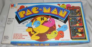 Vintage Milton Bradley Pac - Man Board Game Complete (replaced Dice)