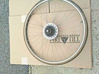 Vintage Rear Bike Wheel 27x1 1/4 Metal Rim