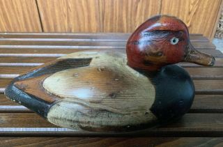 Tom Taber Signed And Dated 1979 Carved Duck Decoy