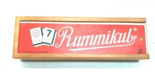 Missing Parts Vintage 1970s Rummikub Game Israel In Wooden Box Parts Only