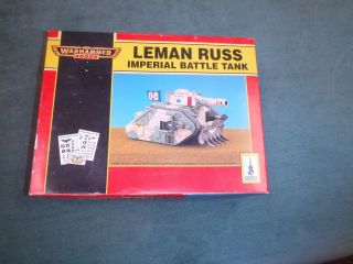 Vintage Warhammer 40,  000 Leman Russ Imperial Battle Tank - Box Only - 1994