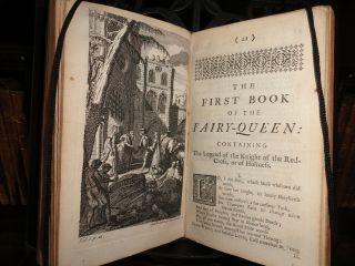1715 Edmund Spenser The Fairy Queen - Elizabeth I Dedication Vol I @