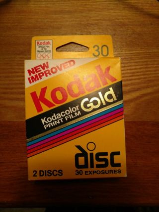 Kodak Disc Film Kodacolor Gold 2 Disc Vintage 1995 Expired Film 30 Exposures