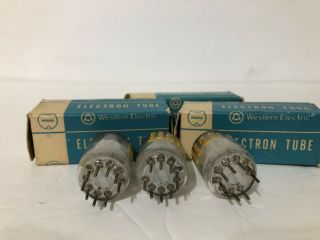 Western Electric WE 417A NOS Matched Trio Audio/Amplifier Vacuum ELECTRON 3Tubes 3
