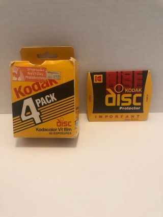 Kodak Kodacolor Vr Color Print Film 4 Discs 6o Exp In 4 Pk Box 07/1986