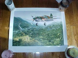 Vintage Save The Tiger Wwii Flying Tigers Avg Print Guzzi 1998