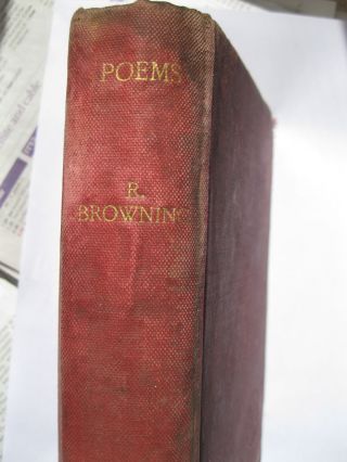 Antique & Vintage Book.  The Poems Of Robert Browning 1926
