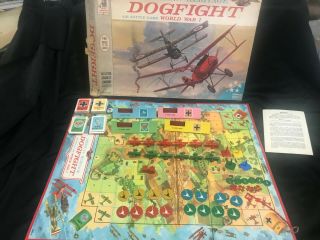 Vintage American Heritage Dogfight Board Game - Milton Bradley 1963 Ww1
