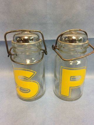 Vintage Wheaton 5 " Usa Salt & Pepper Shakers