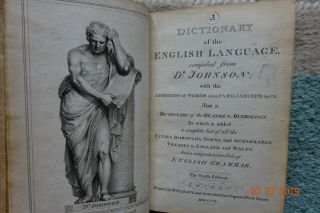 1806 : Dr JOHNSON : A DICTIONARY of the ENGLISH LANGUAGE SIXTH EDITION 2