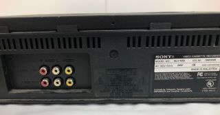Sony SLV - N50 VHS VCR Video Cassette Player Recorder HIFI NO Remote W/ AV Cables 5