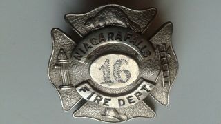 Fire Dept.  Historical Memorabilia: Niagara Falls,  Can.  Vintage Medal And Crest
