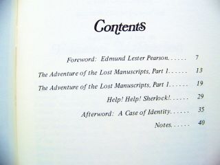 1974 Ltd.  1st Edition THE ADVENTURE OF THE LOST MANUSCRIPTS (SHERLOCK HOLMES) 4