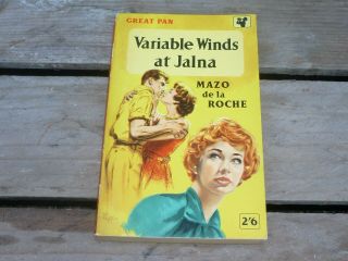 Variable Winds At Jalna Mazo De La Roche Great Pan 1958 Paperback Book