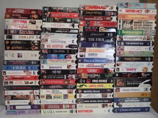Of 80 Vintage Vhs Tapes Movies All Genres - Lm19
