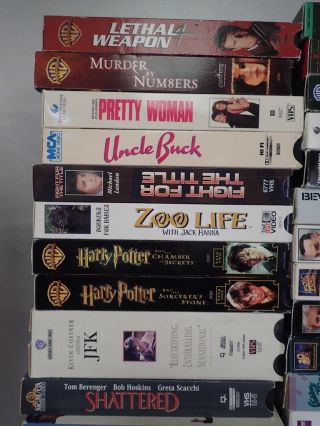 of 80 vintage VHS tapes MOVIES all genres - LM19 2