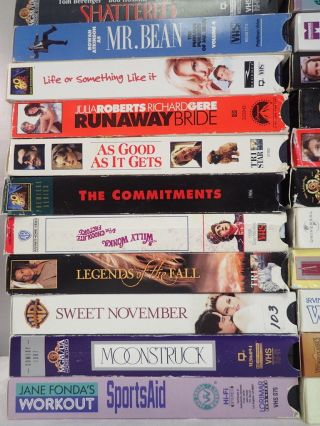 of 80 vintage VHS tapes MOVIES all genres - LM19 3