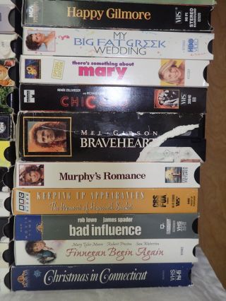 of 80 vintage VHS tapes MOVIES all genres - LM19 8