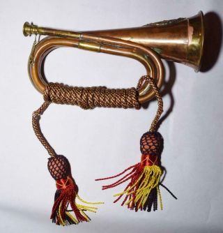 Vintage Argyll & Sutherland Highlanders Brass British Military Bugle