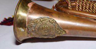 Vintage Argyll & Sutherland Highlanders Brass British Military Bugle 5