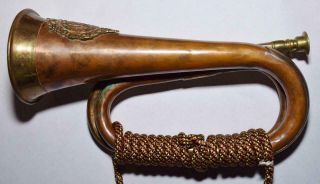 Vintage Argyll & Sutherland Highlanders Brass British Military Bugle 6