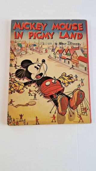 Walt Disney Mickey Mouse In Pigmy Land First Edition