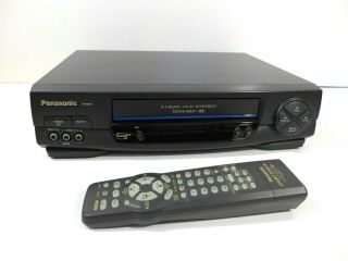 Panasonic Omnivision Pv - 9451 Vcr Vhs Player Video Recorder 4 Head With Remote