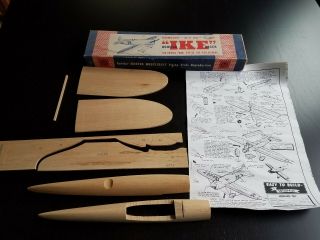 Vintage Balsa Wood Scale Model Plane Kit By Enterprise Howard Ike.  049 -.  099
