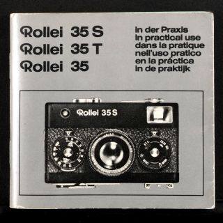 Instruction Booklet For Rollei 35 35s & 35t In.