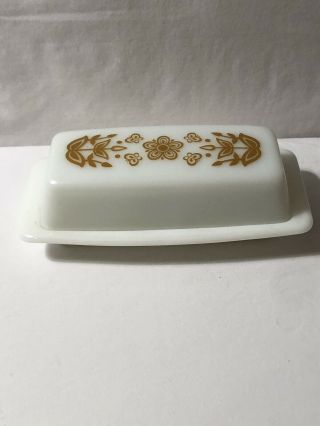 Vintage Pyrex Butterfly Gold Butter Dish Fast