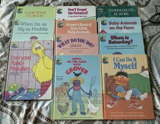 Set Of 11 Sesame Street Book Club Vintage Hardcover - Just $2 Each