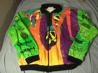 Vintage 1993 Stp Seattle To Portland Ride Jacket,  Sz L,  Usa Made