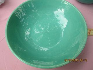 Vintage Green Bowl,  Bauer Pottery In,  Approx.  10