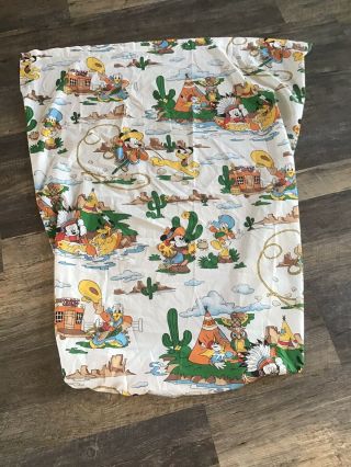 Dundee Disney Babies Cribtoddler Bed Sheet Vintage Mickey Mouse And Friends