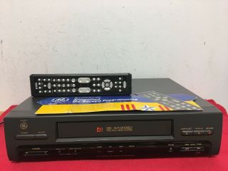 General Electric Ge Vg4205 Vcr Video Cassette Recorder Vhs Player 4 Head Hifi