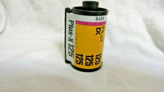 Vintage Kodak Plus X Pan 125 Black And White Partial Exposed Film
