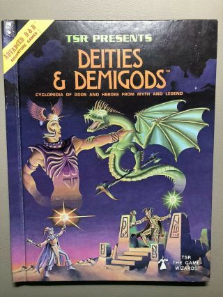 Vintage 1980 Advanced Dungeons & Dragons Deities & Demigods Hardcover D&d 128 Pg