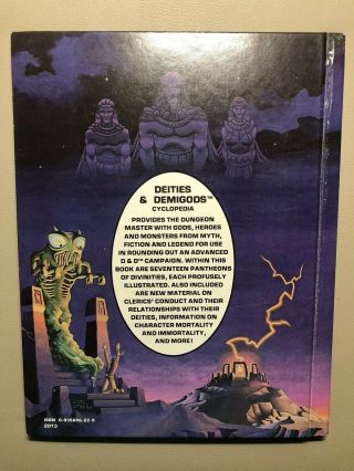 Vintage 1980 Advanced Dungeons & Dragons Deities & Demigods Hardcover D&D 128 pg 2