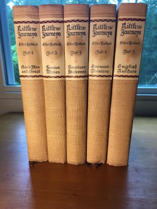 Little Journeys to the Homes of the Great Elbert Hubbard 14 Volume Set 1928 7